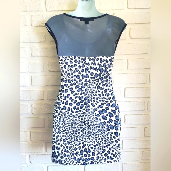Forever 21 Bodycon Leopard Cheetah Mini Dress Size Small - Picture 5 of 10